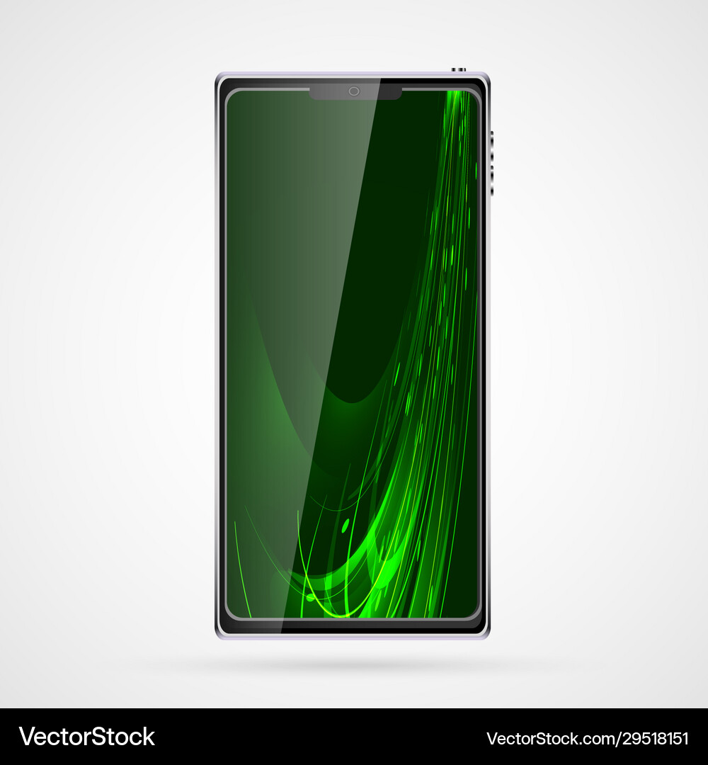 Black smart mobile phone smartphone Royalty Free Vector