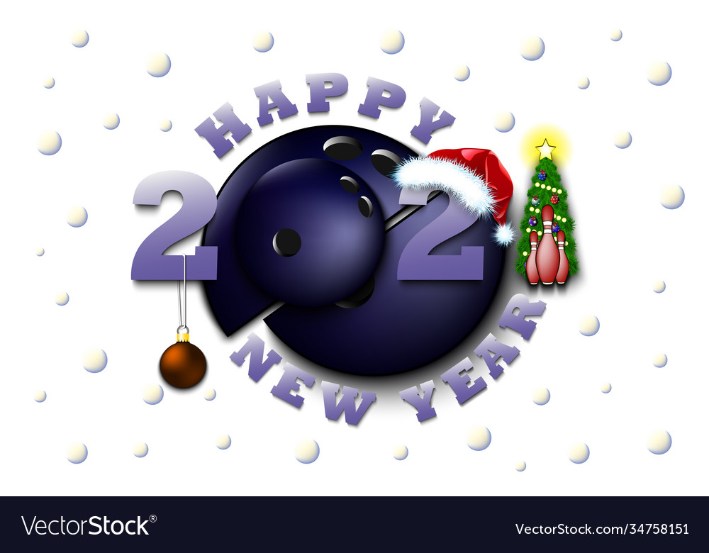 Happy new year 2021 and soccer ball