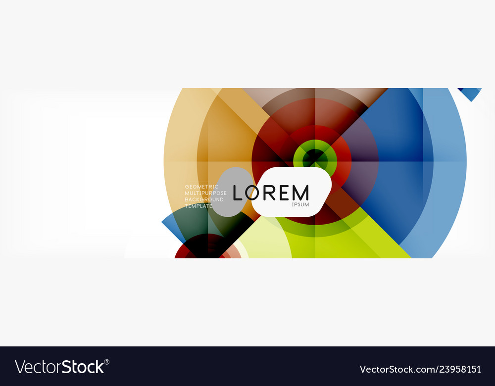 Minimal geometric circles and triangles abstract Vector Image Minimal geometric circles and triangles abstract