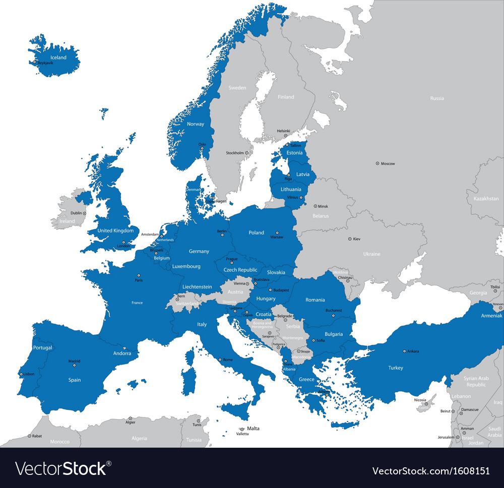 Map Of Nato Countries In Europe