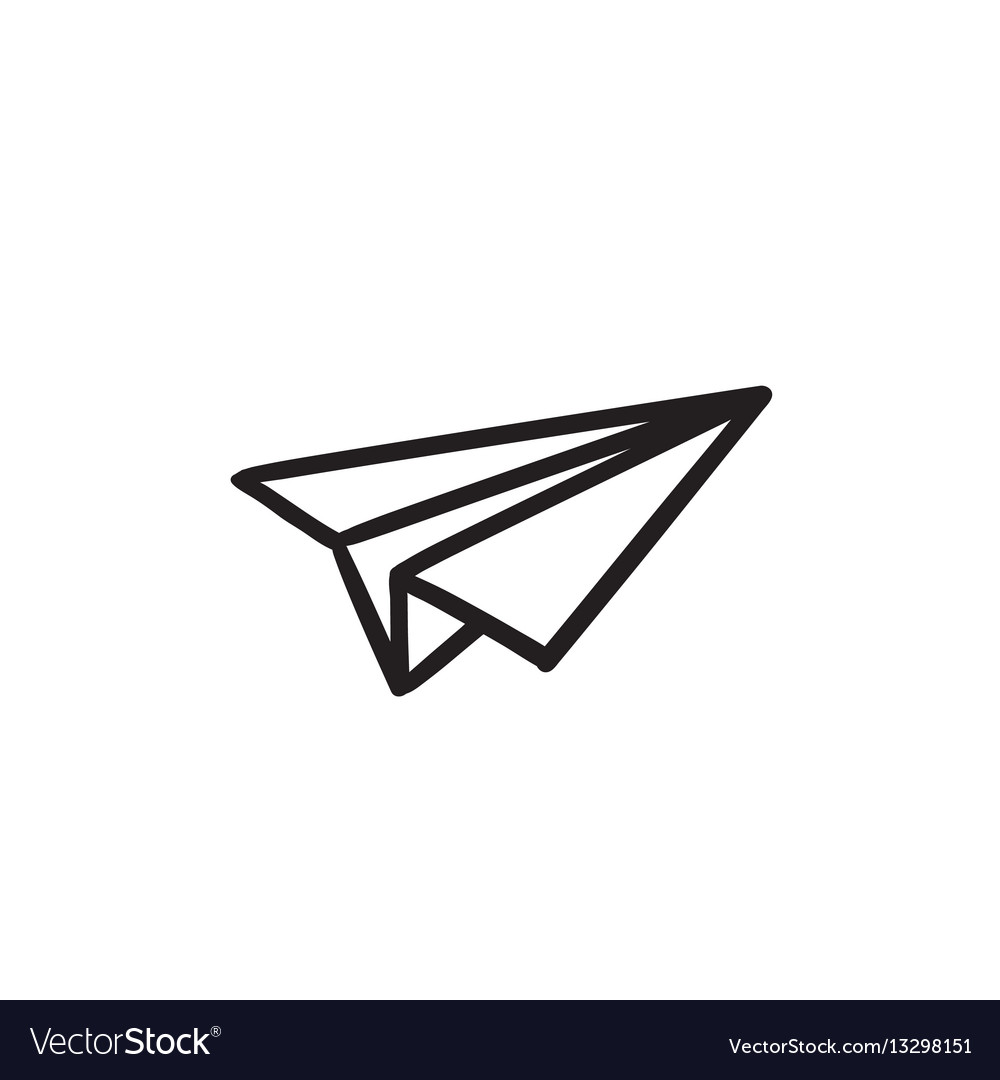 Paper plane - Template - edding