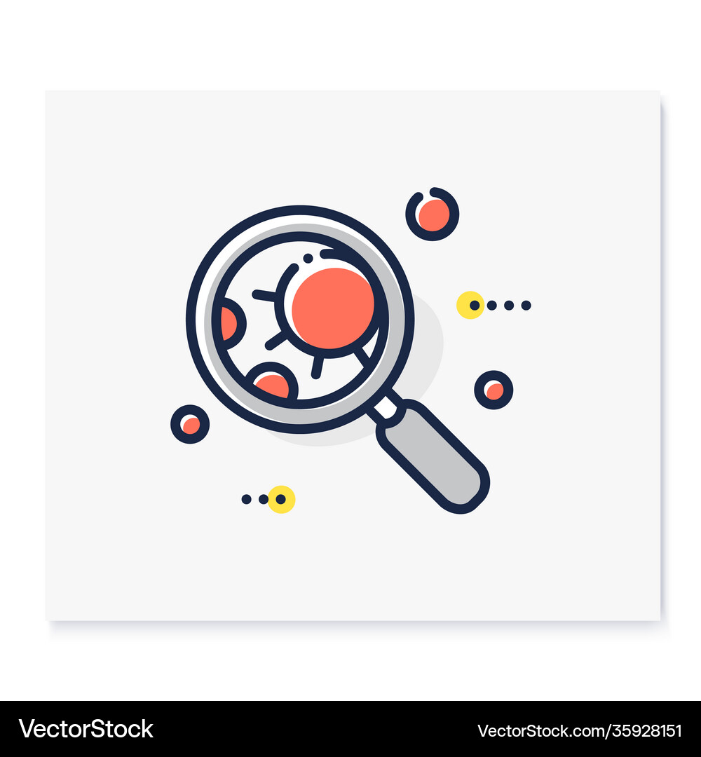 Pathogen color icon Royalty Free Vector Image - VectorStock