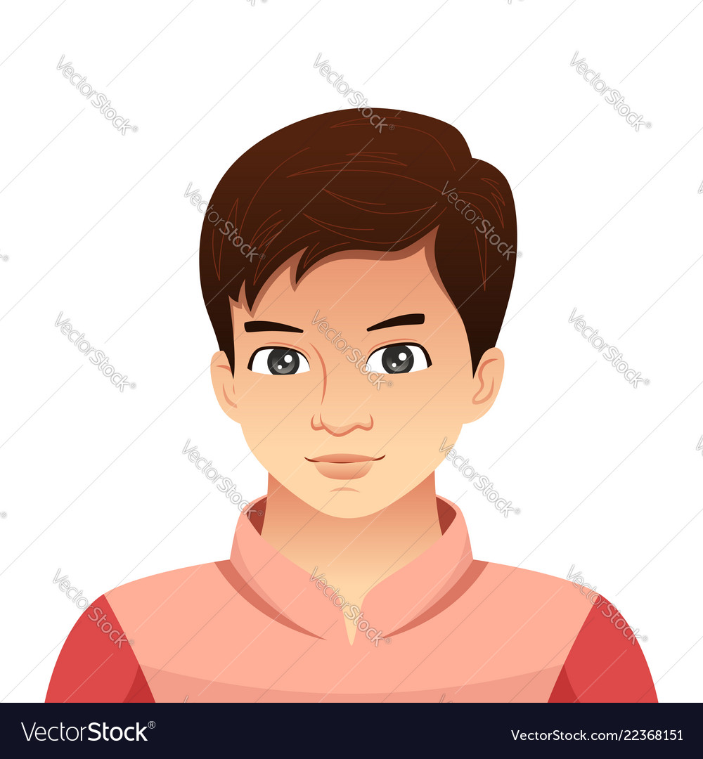 Portrait Of A Young Man Royalty Free Vector Image Portrait Of A Young Man Royalty Free Vector Image