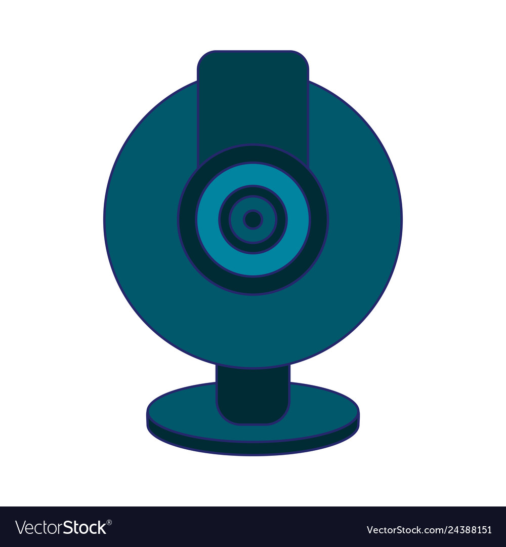 Webcam computer device isolated