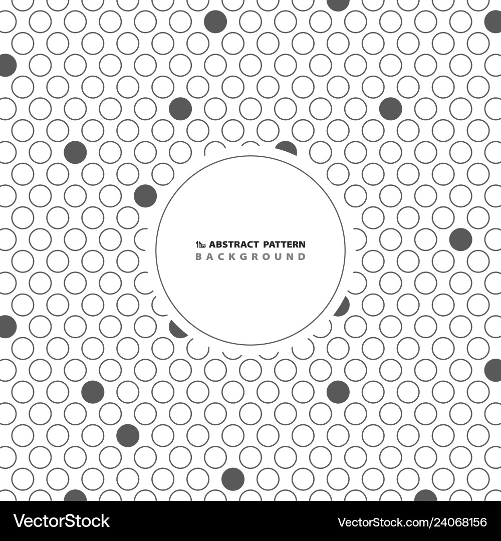 Abstract circle gray dot pattern background Vector Image