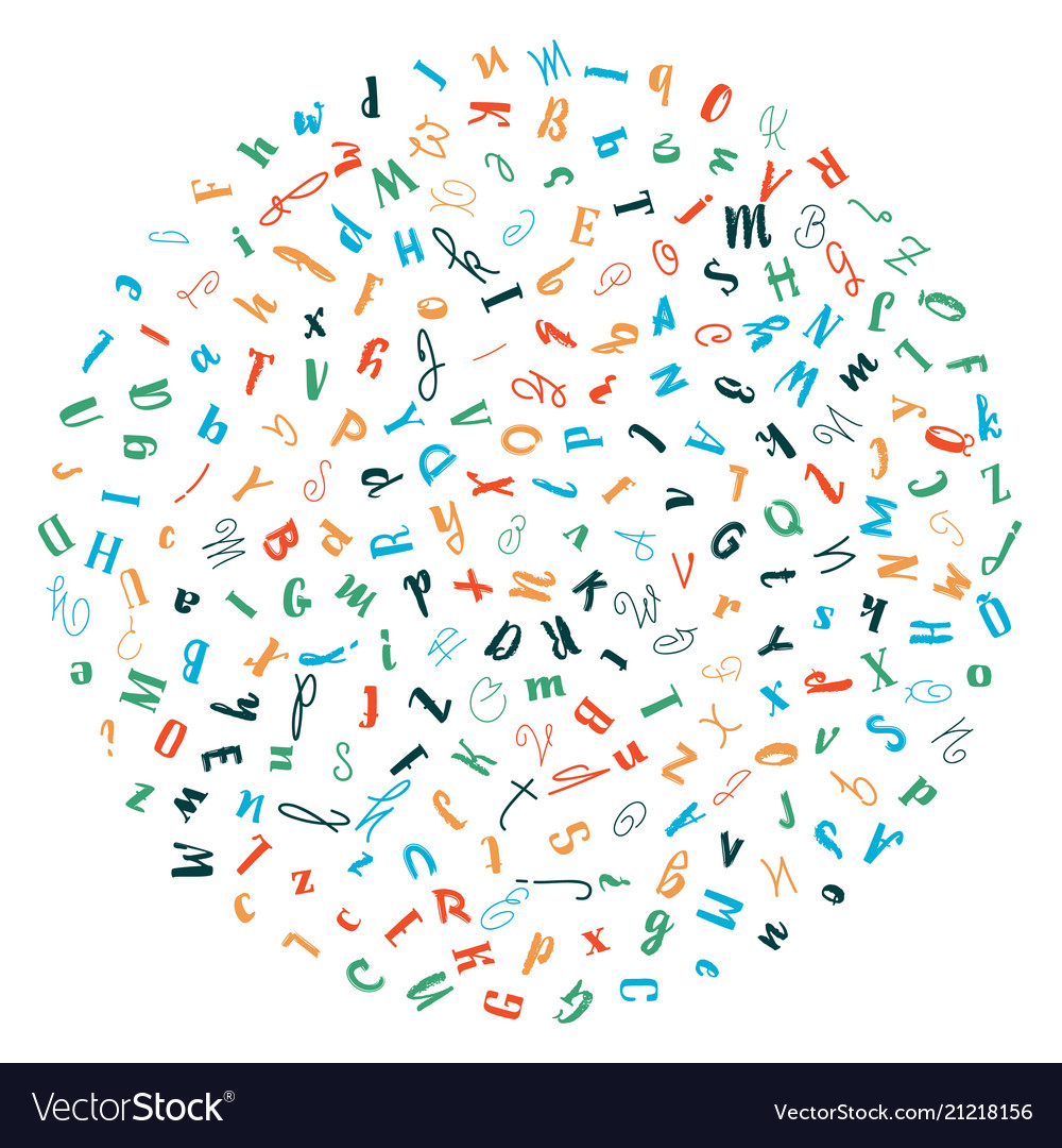 Alphabet Circle Pattern