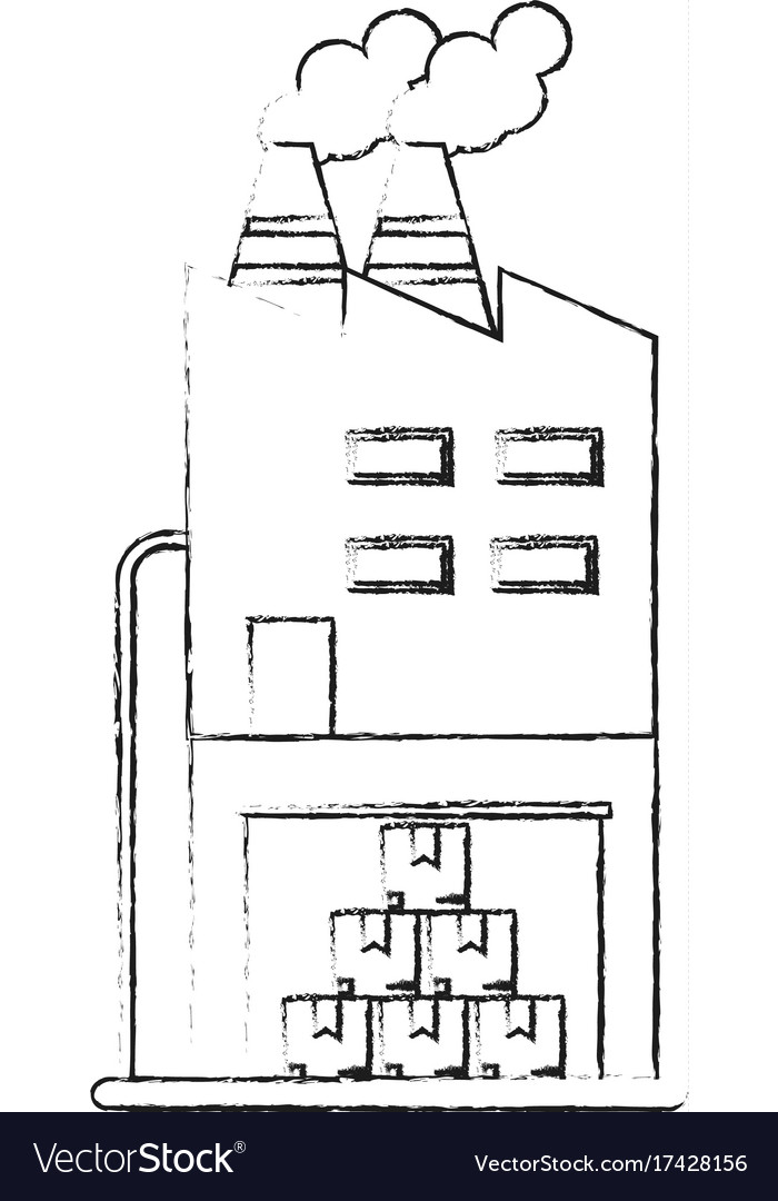 Factory building icon image
