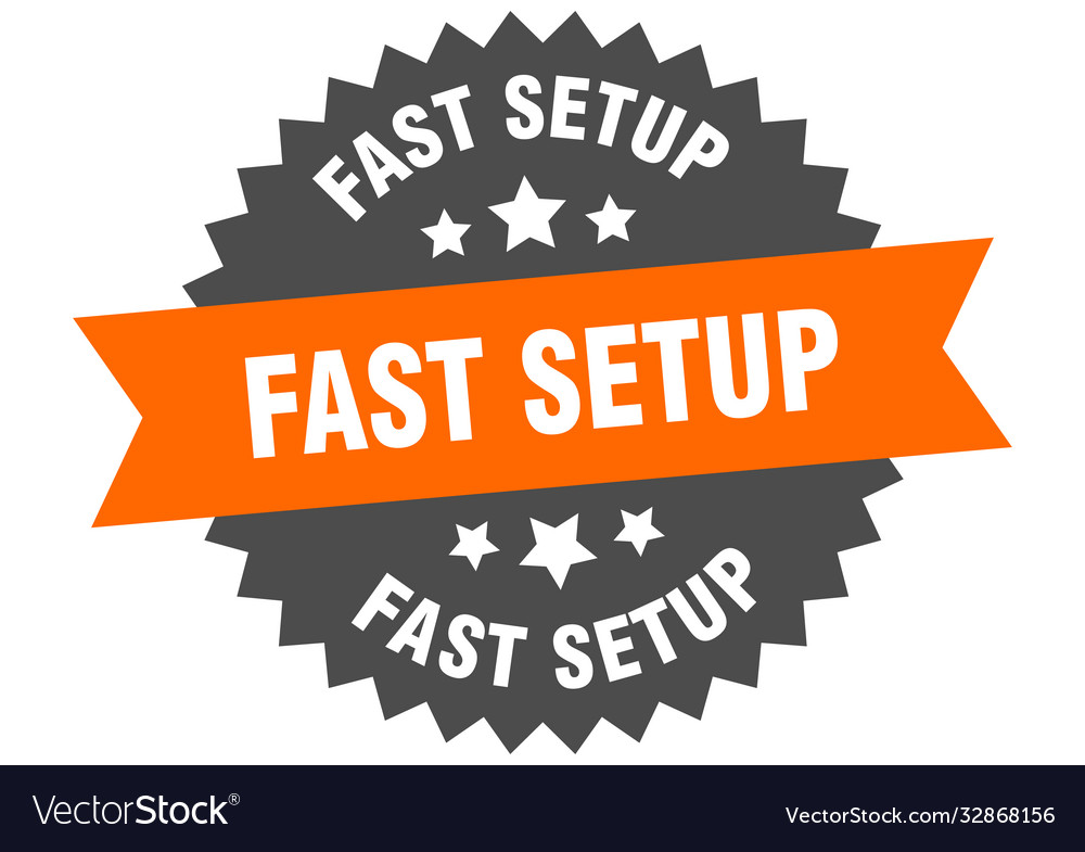Fast setup round isolated ribbon label