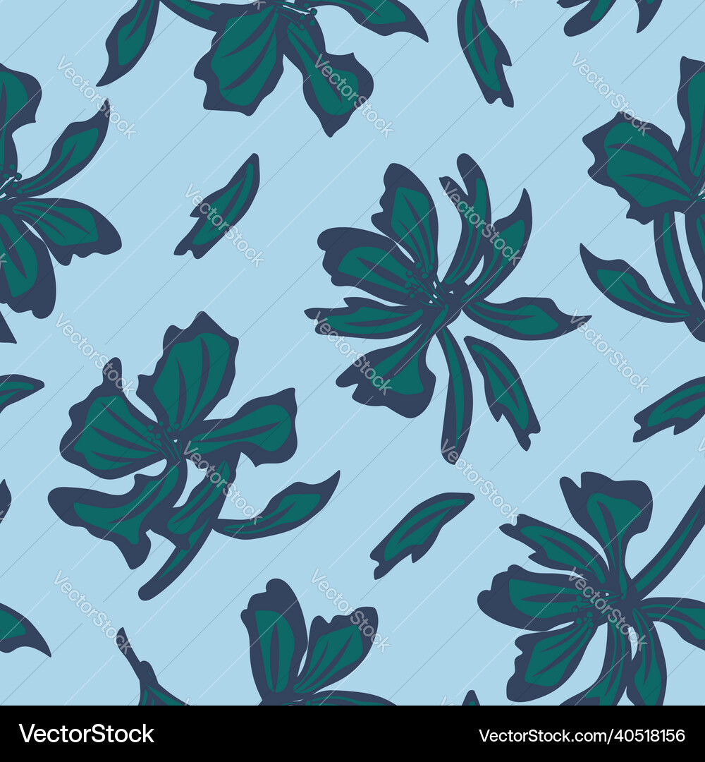 Floral seamless pattern background Royalty Free Vector Image