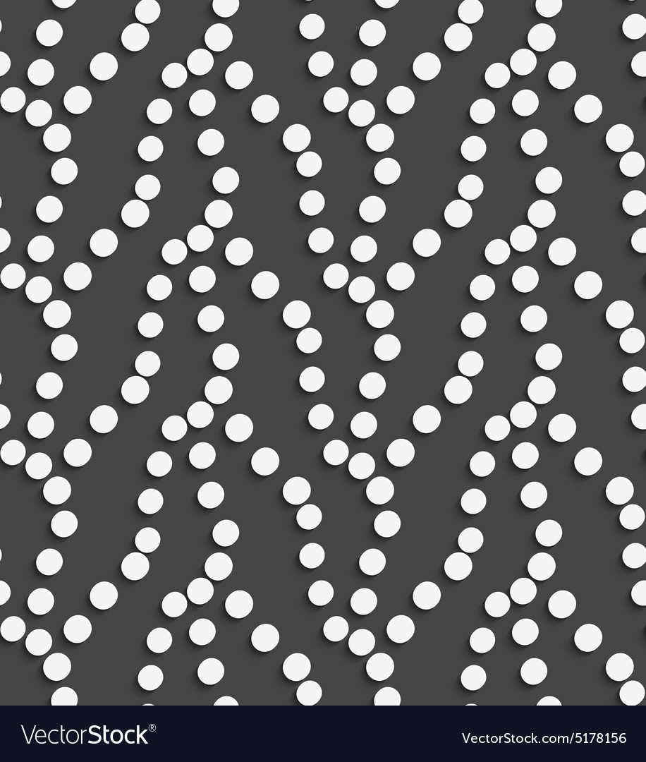 Geometrical pattern with dots making waves