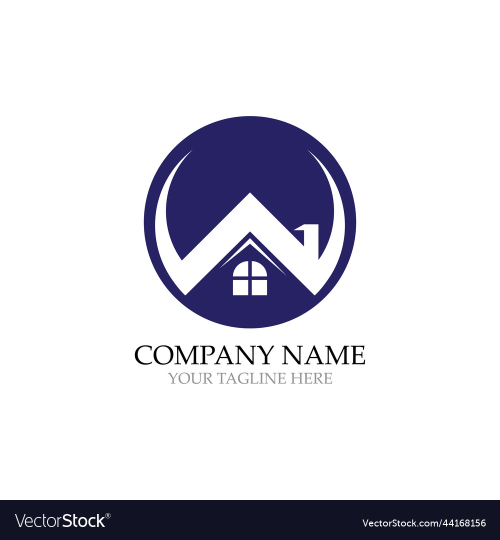 Home logos and template symbols Royalty Free Vector Image