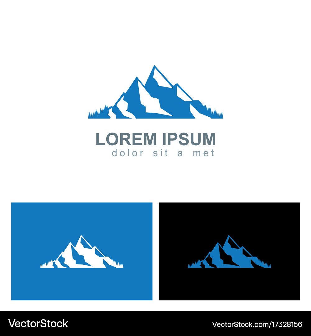 Mountain logo Royalty Free Vector Image - VectorStock