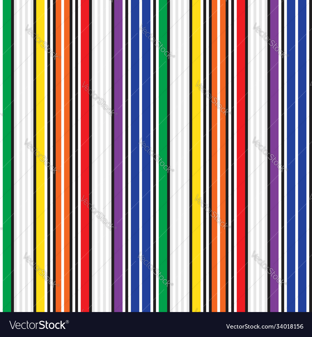 Rainbow stripe seamless pattern background Vector Image Rainbow stripe seamless pattern background