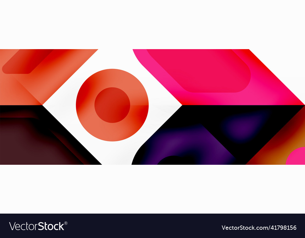 Square and circle minimal abstract background Vector Image Square and circle minimal abstract background