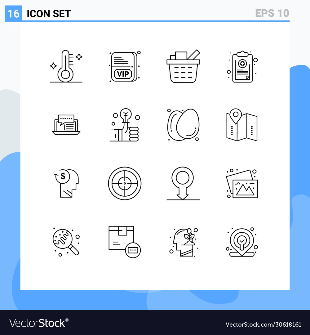 16 user interface outline pack modern signs