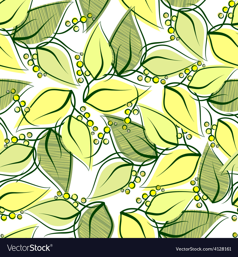 Abstract seamless spring pattern