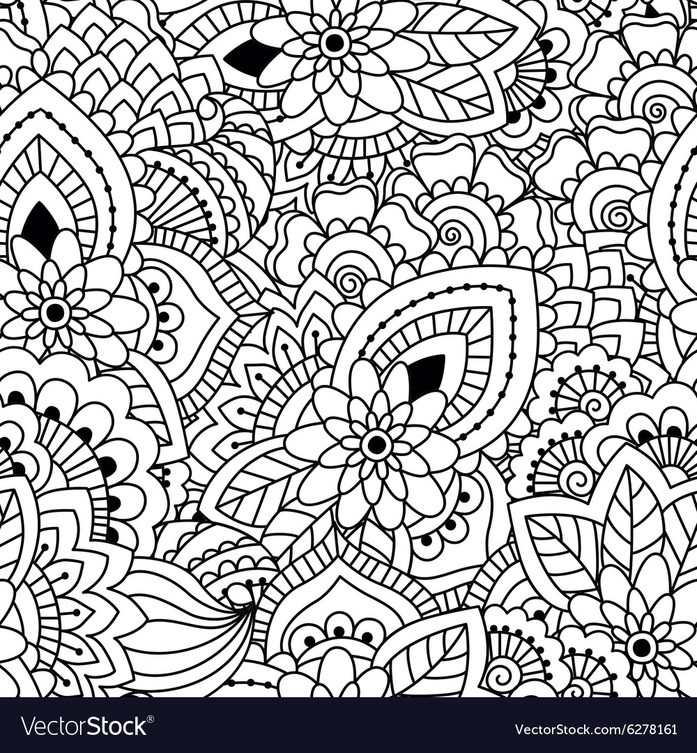 Black and White Paisley Pattern