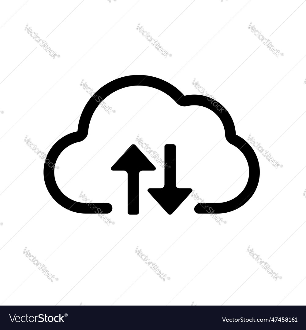 Cloud computing icon vector image Cloud computing icon