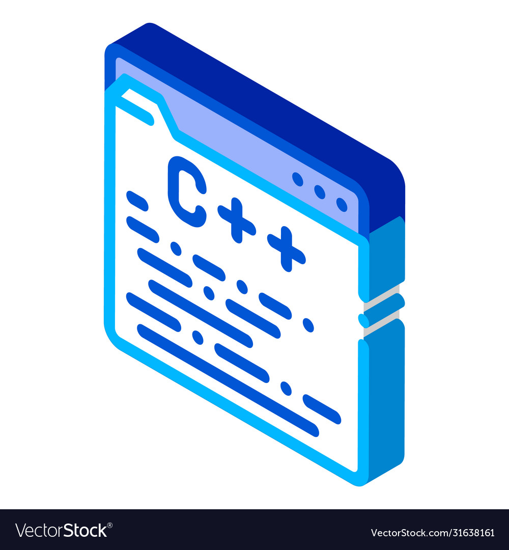 Coding development language isometric icon Vector Image
