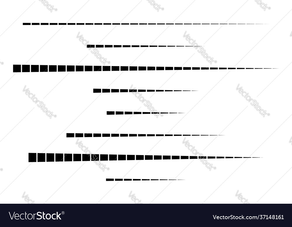 Dashed random straight parallel lines geometric Vector Image Dashed random straight parallel lines geometric