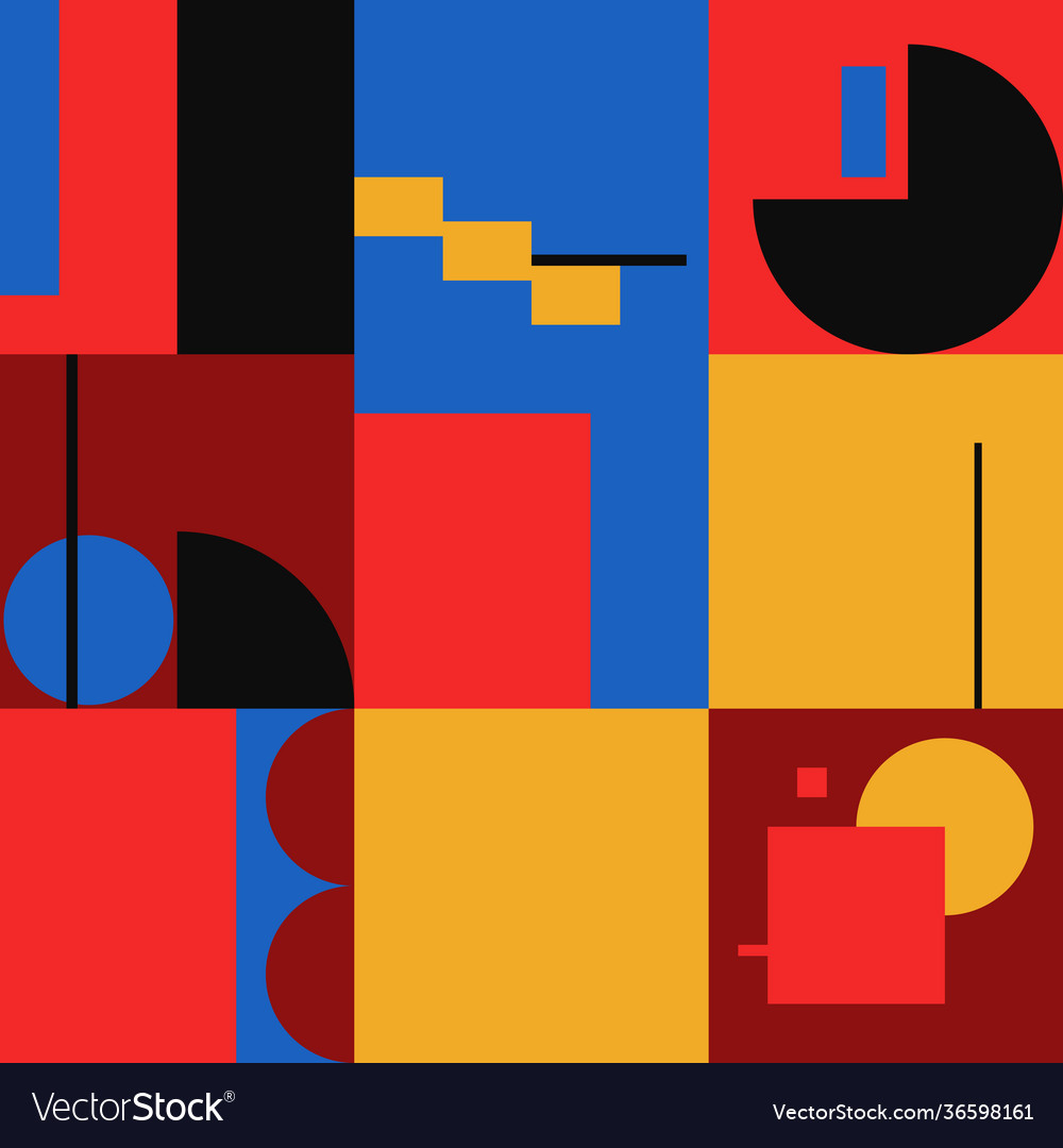 Deconstructed abstract pattern design vector image Deconstructed abstract pattern design