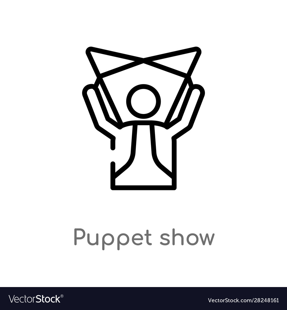 Isolated Puppet Show Icon
