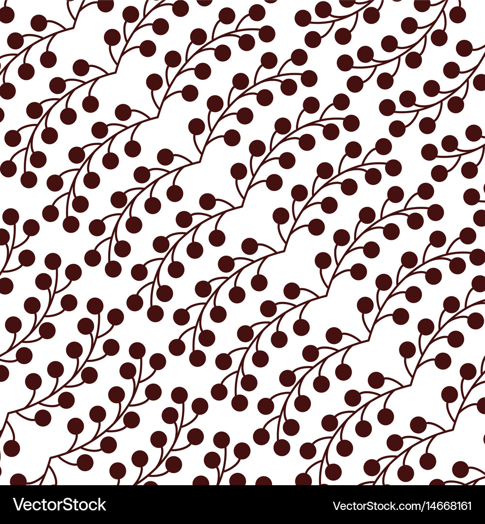Leafs plant decorative pattern Royalty Free Vector Image