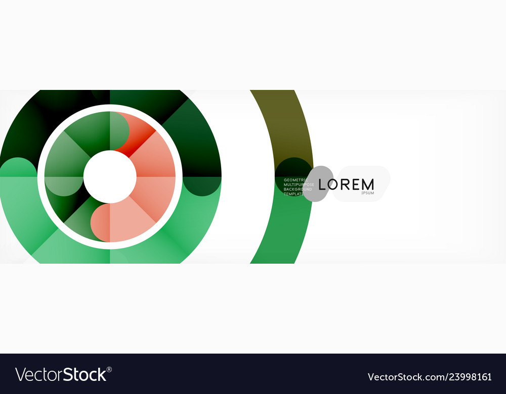 Round linear circle shapes background Vector Image Round linear circle shapes background
