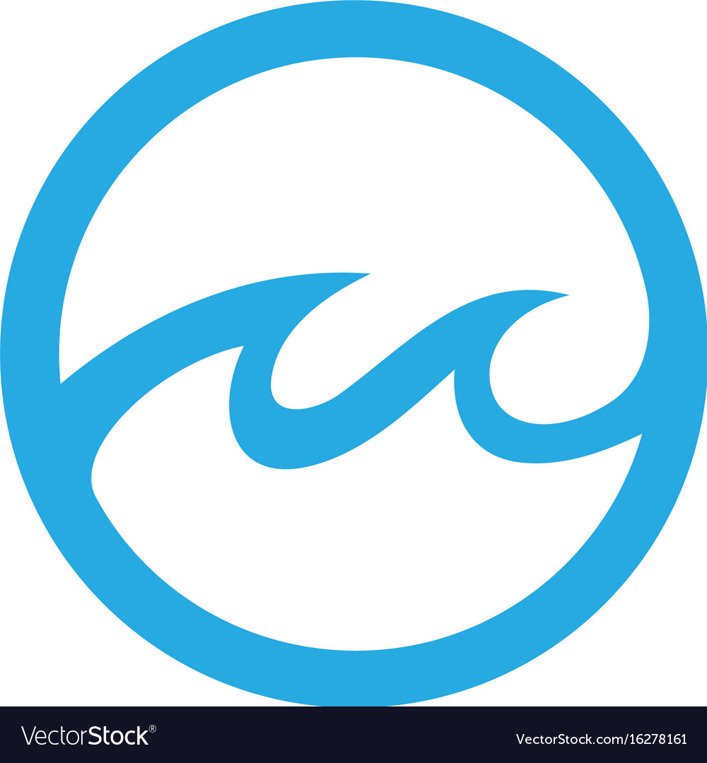 water-wave-symbol-and-icon-logo-template-vector-image