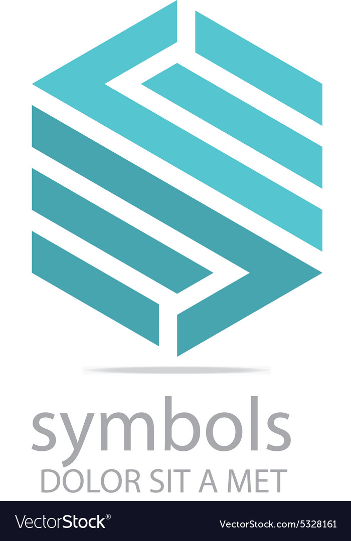Zigzag Hexagon Symbol