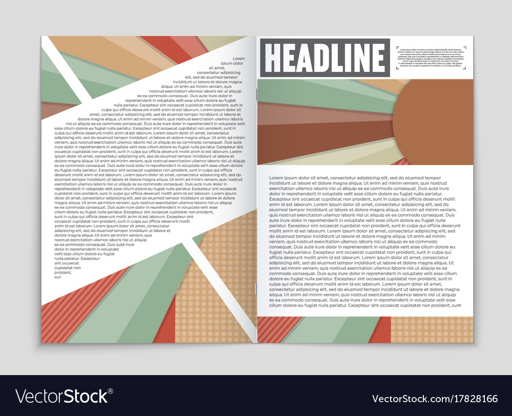 Abstract layout background set for art