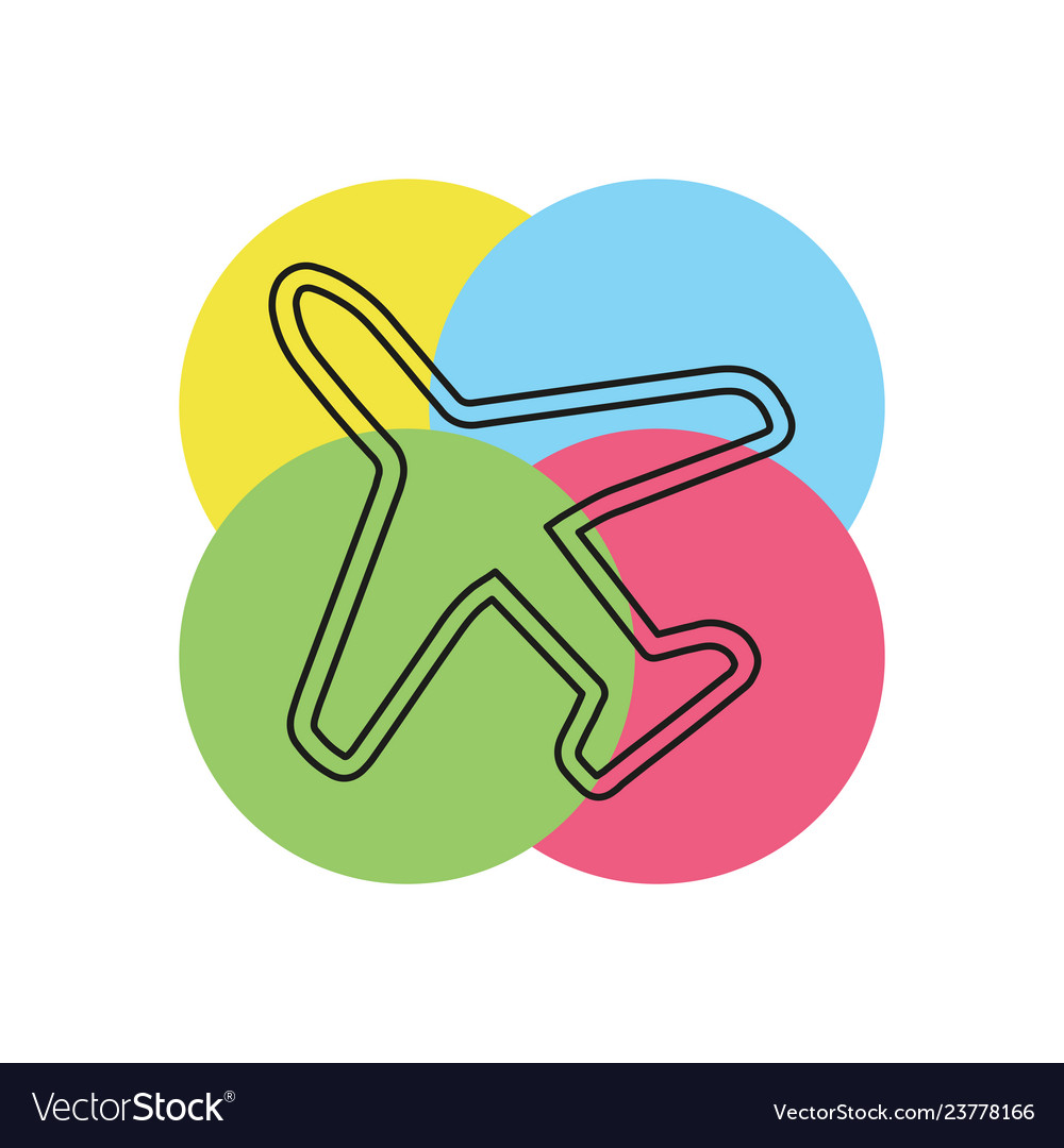 airplane-icon-travel-fly-flight-symbol-vector-image