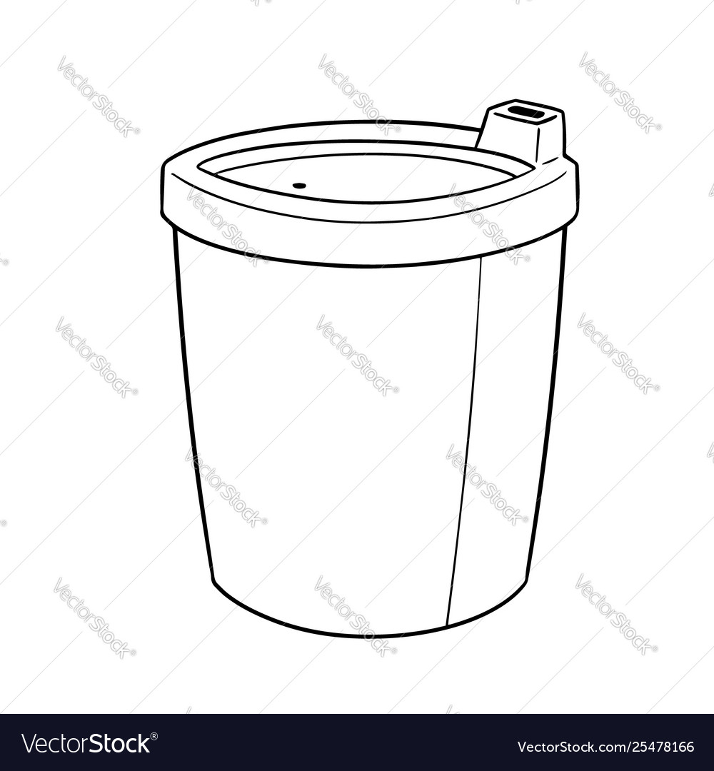 Beverage cup Royalty Free Vector Image - VectorStock