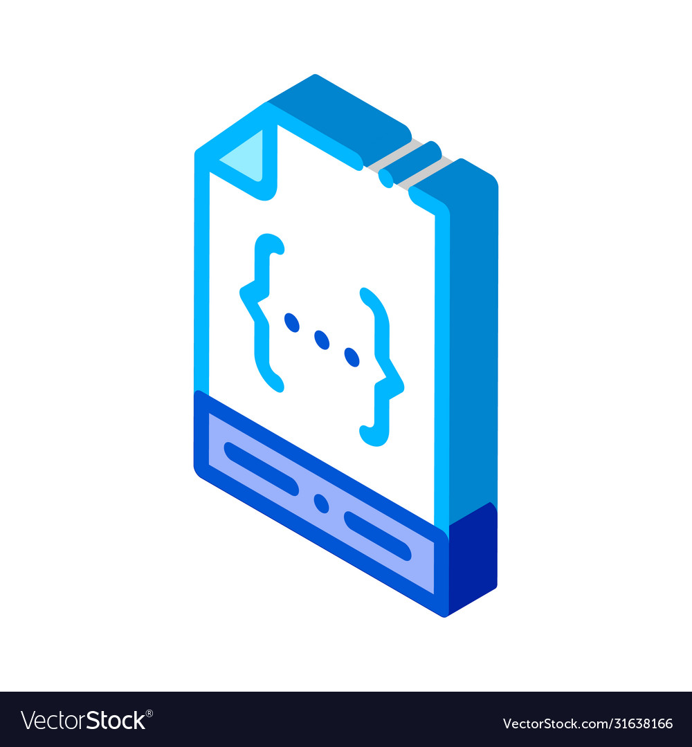 Kodierung Datei Dokument System isometric icon vector image Kodierung Datei Dokument System isometric icon