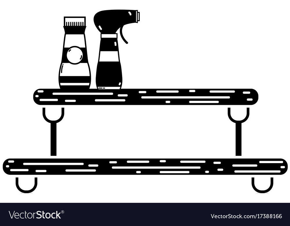 Contour shelf with softener and detergent liquid