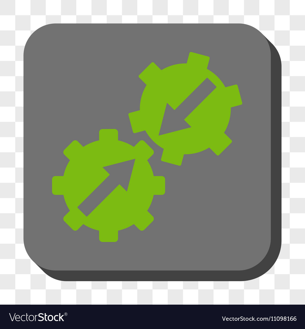 Gear integration rounded square button