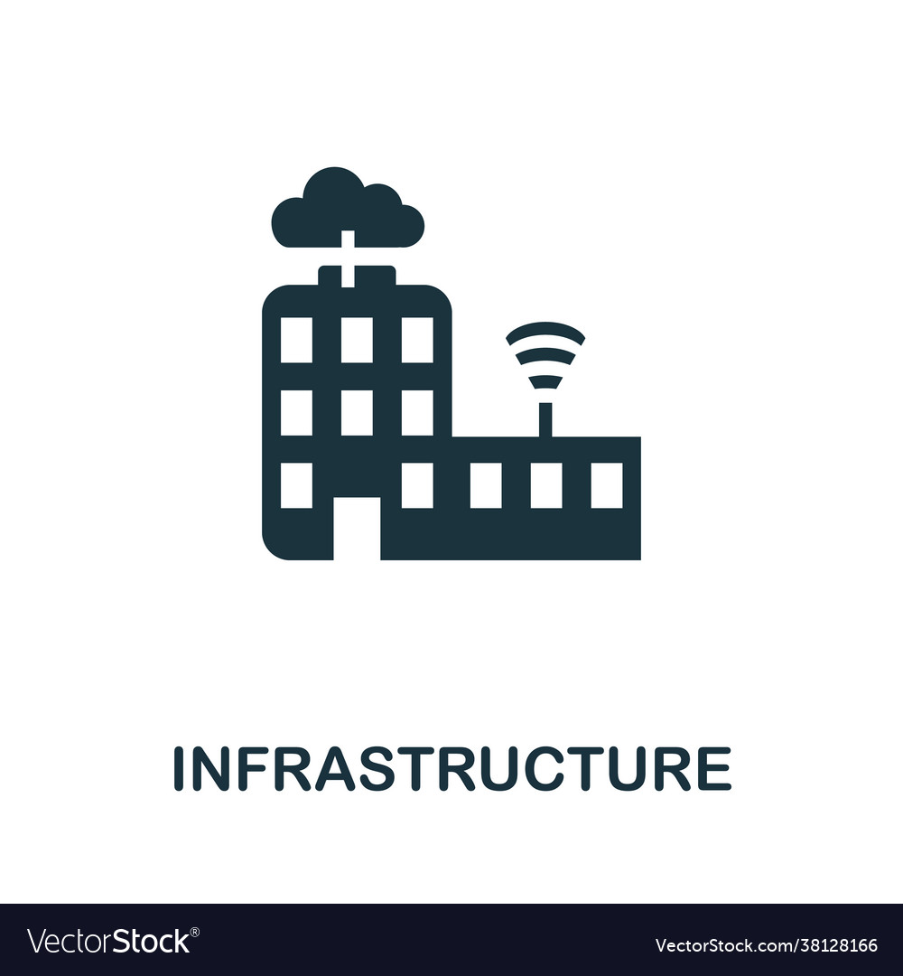 Infrastructure icon simple element from team