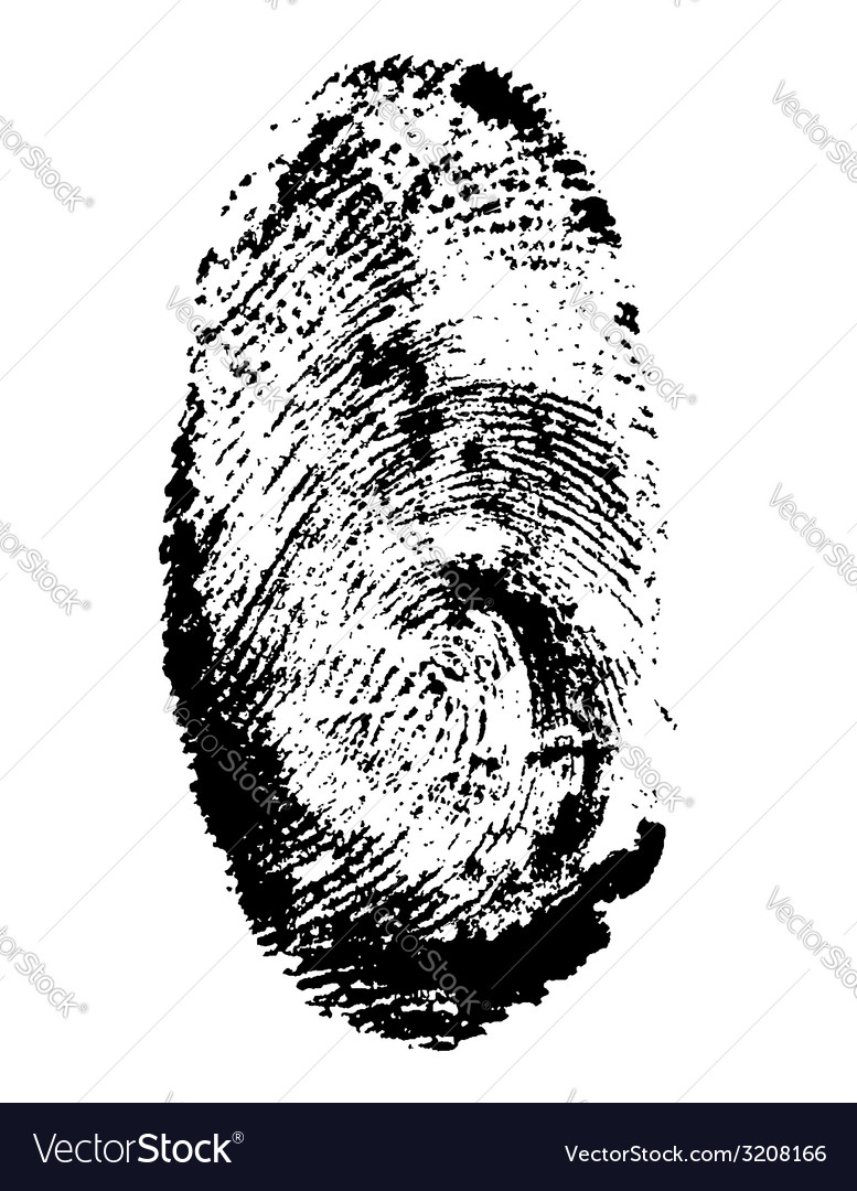 Isolated Fingerprint Print