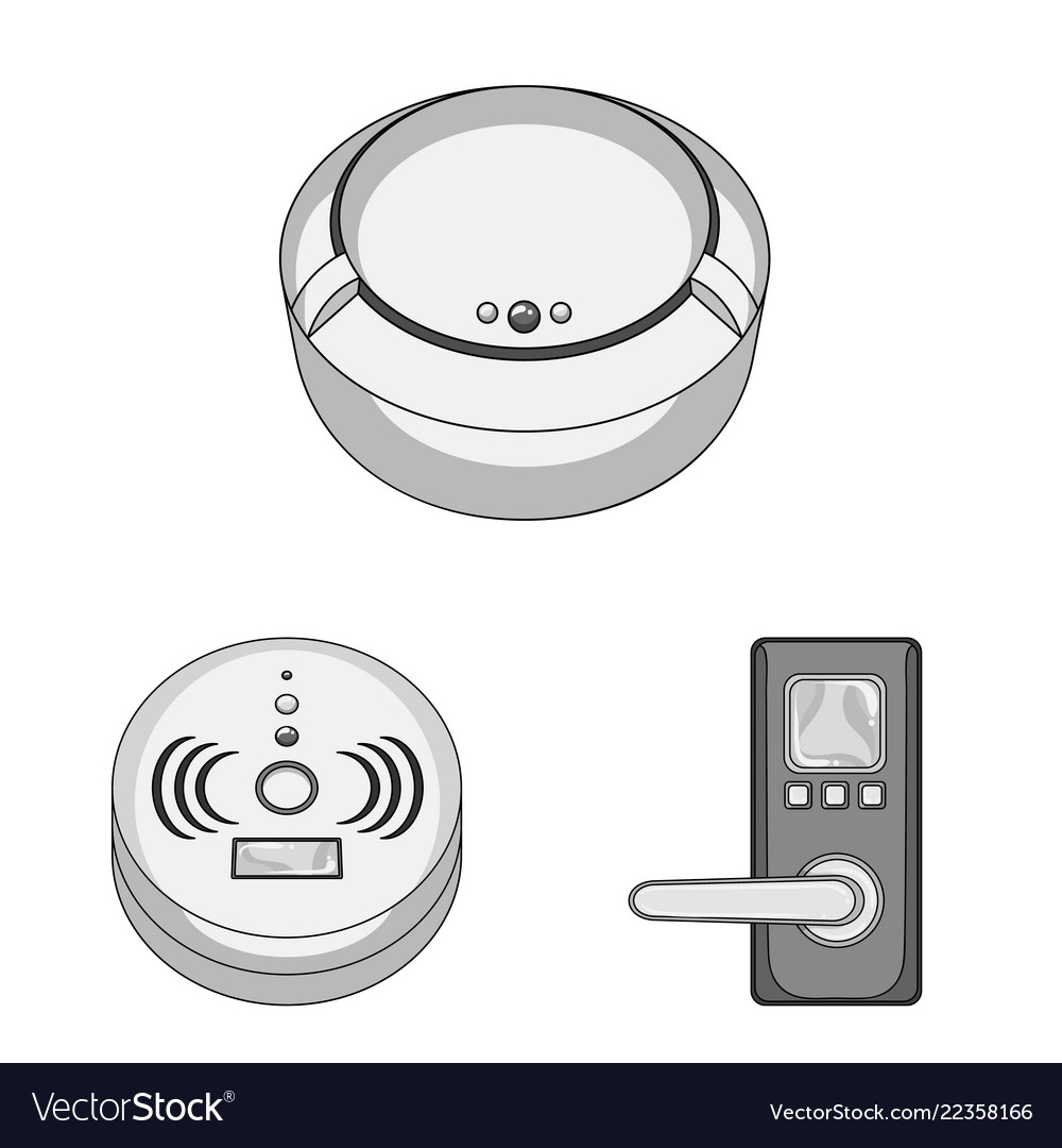 Isolated object of cctv and camera symbol set