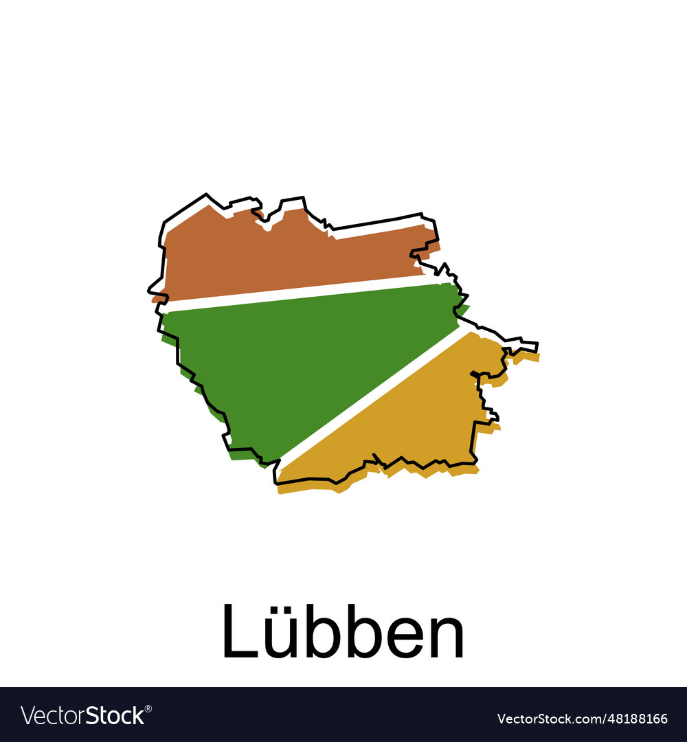 Map of lubben design template national borders