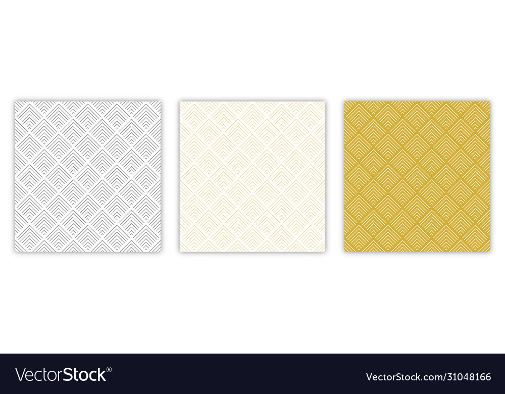 Pattern abstract seamless texture set linear vector image Pattern abstract seamless texture set linear