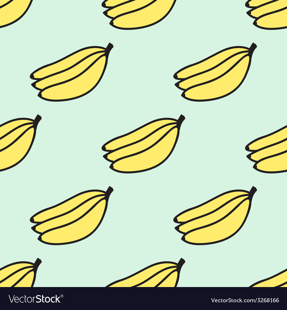 Seamless pattern with banana