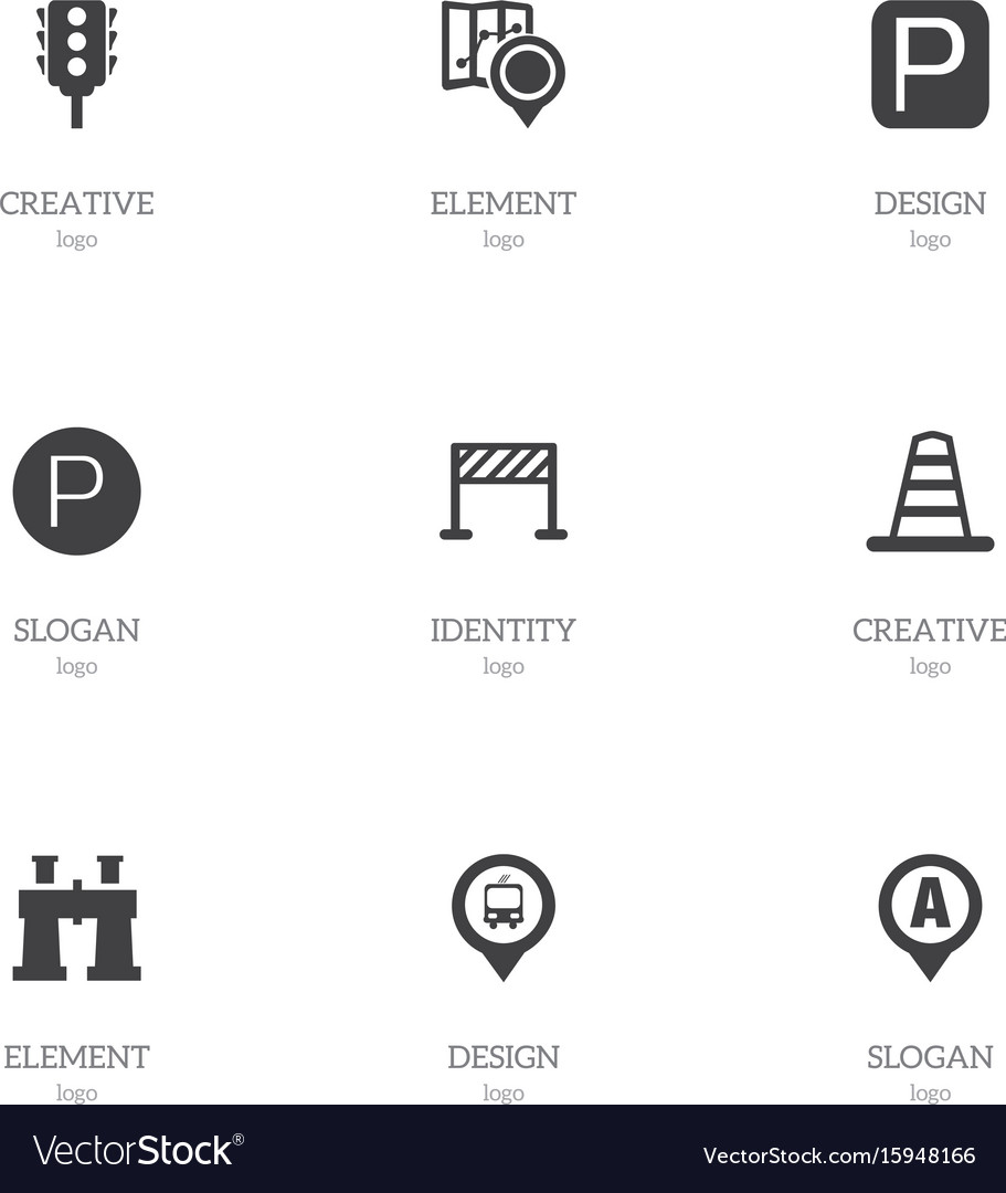 Set of 9 editable direction icons includes