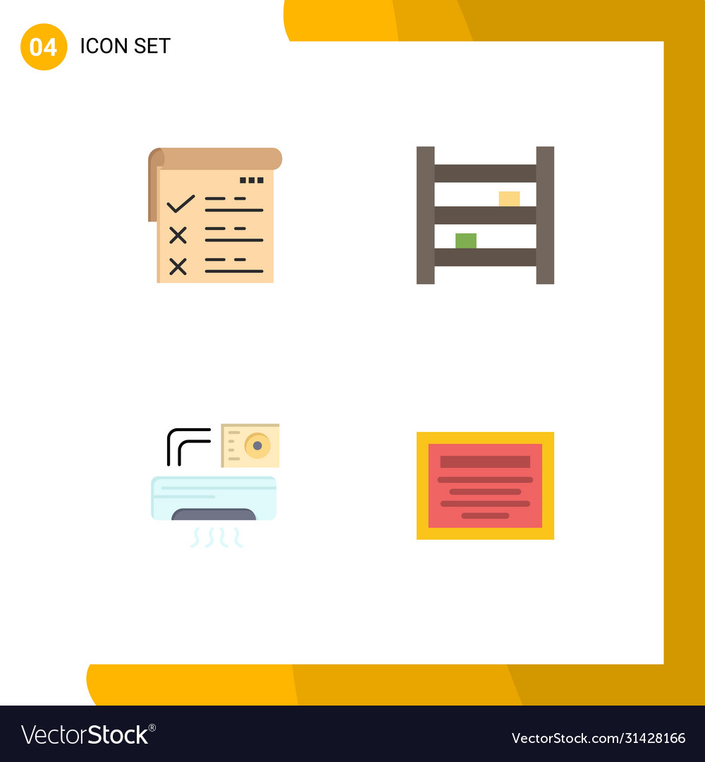User interface pack 4 basic flat icons