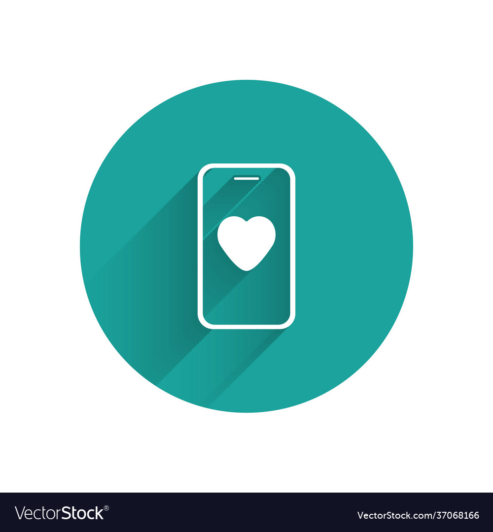 White online dating app and chat icon isolated