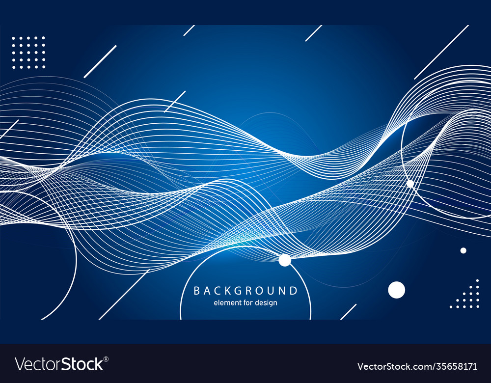 Abstract wave background element for design vector image Abstract wave background element for design