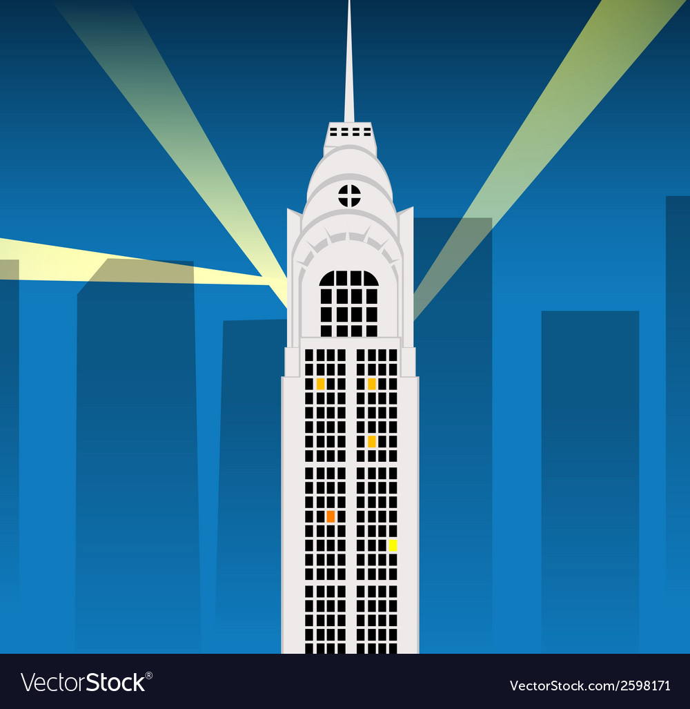 Cartoon skyscraper Royalty Free Vector Image - VectorStock