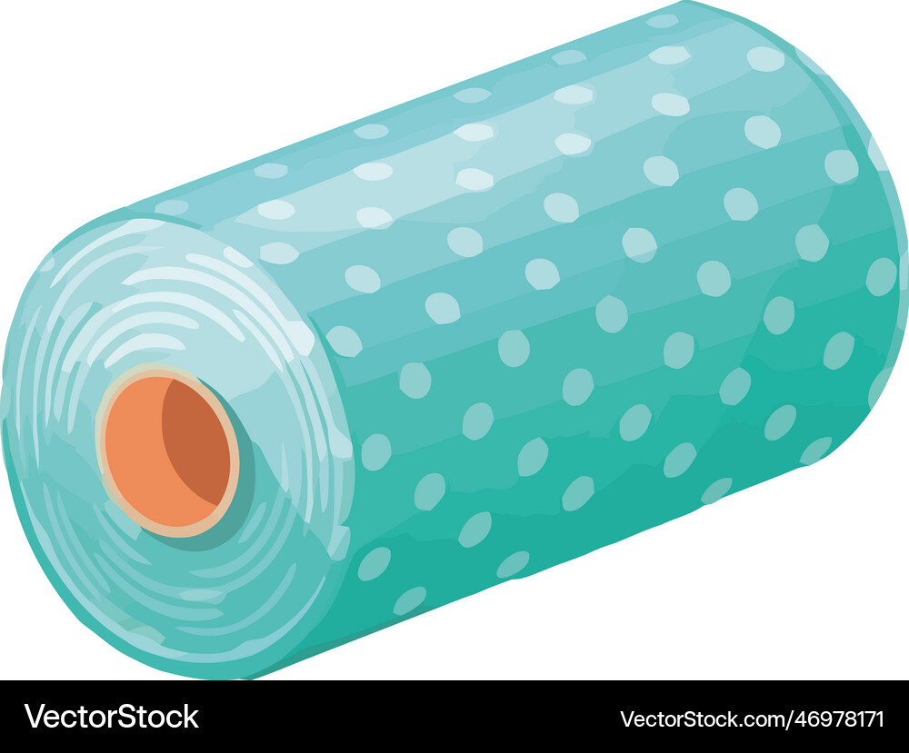 Roll Packing Vector Dotted roll plastic packing Royalty Free Vector Image