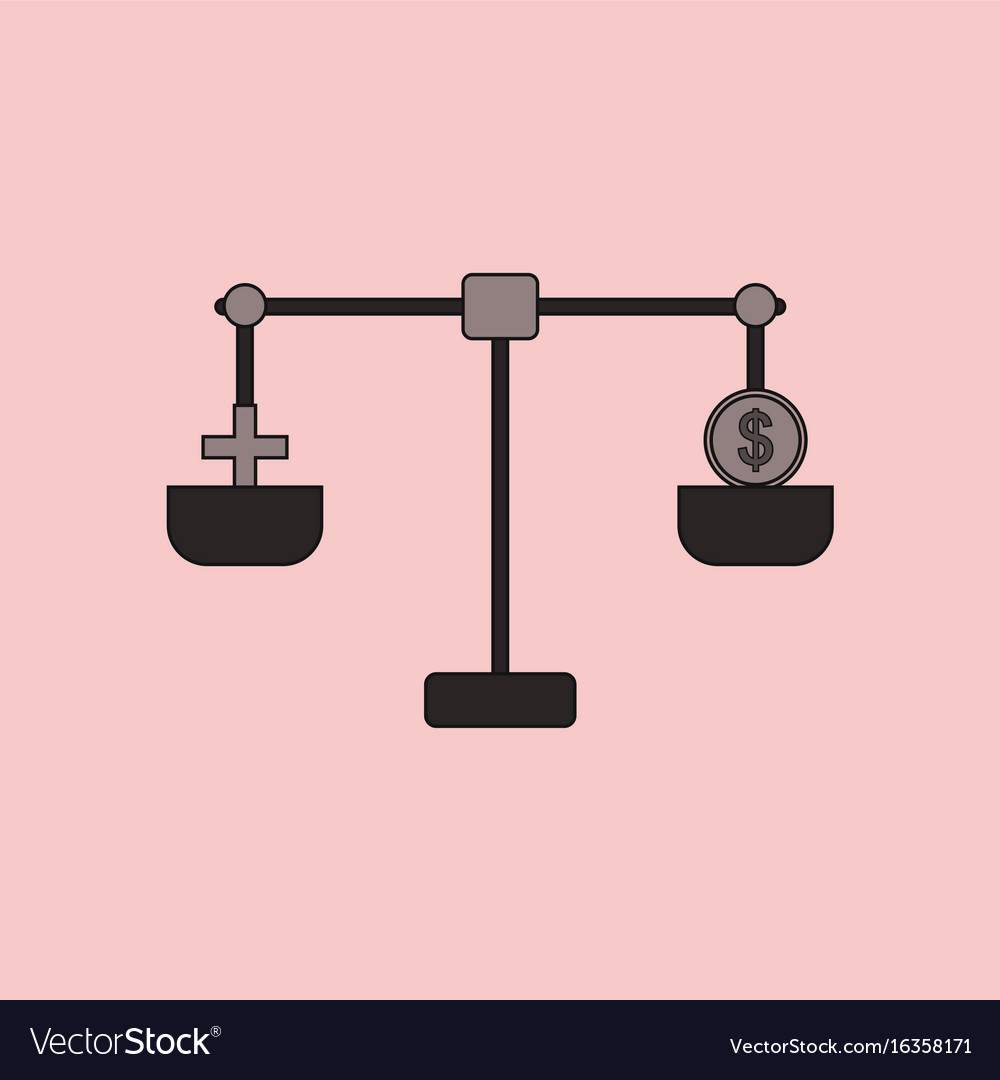 Flat icon design collection scales with cross