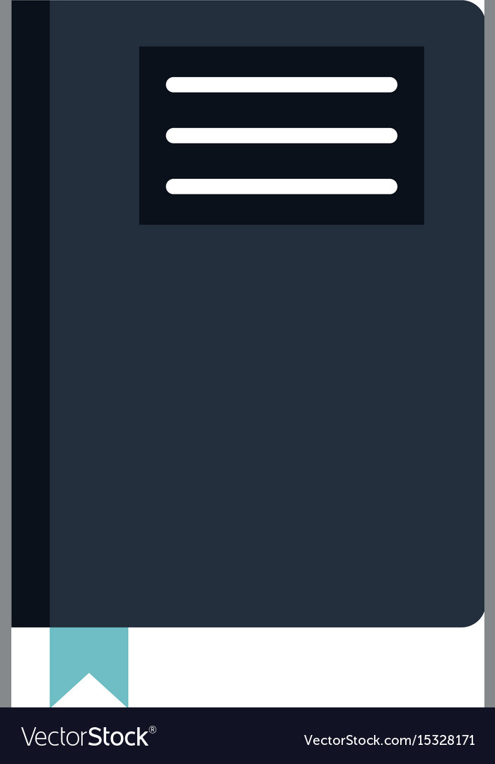 Notebook with page marker icon image